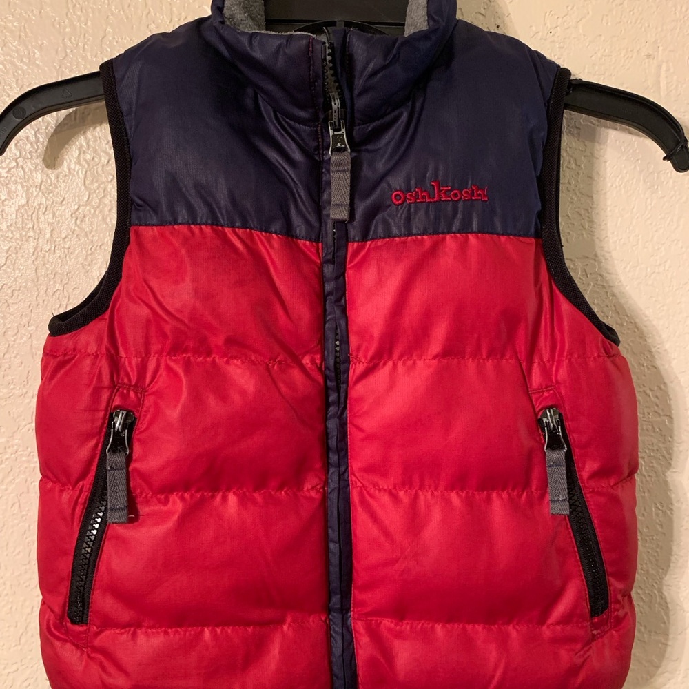 OshKosh Red and Navy Puffer Vest